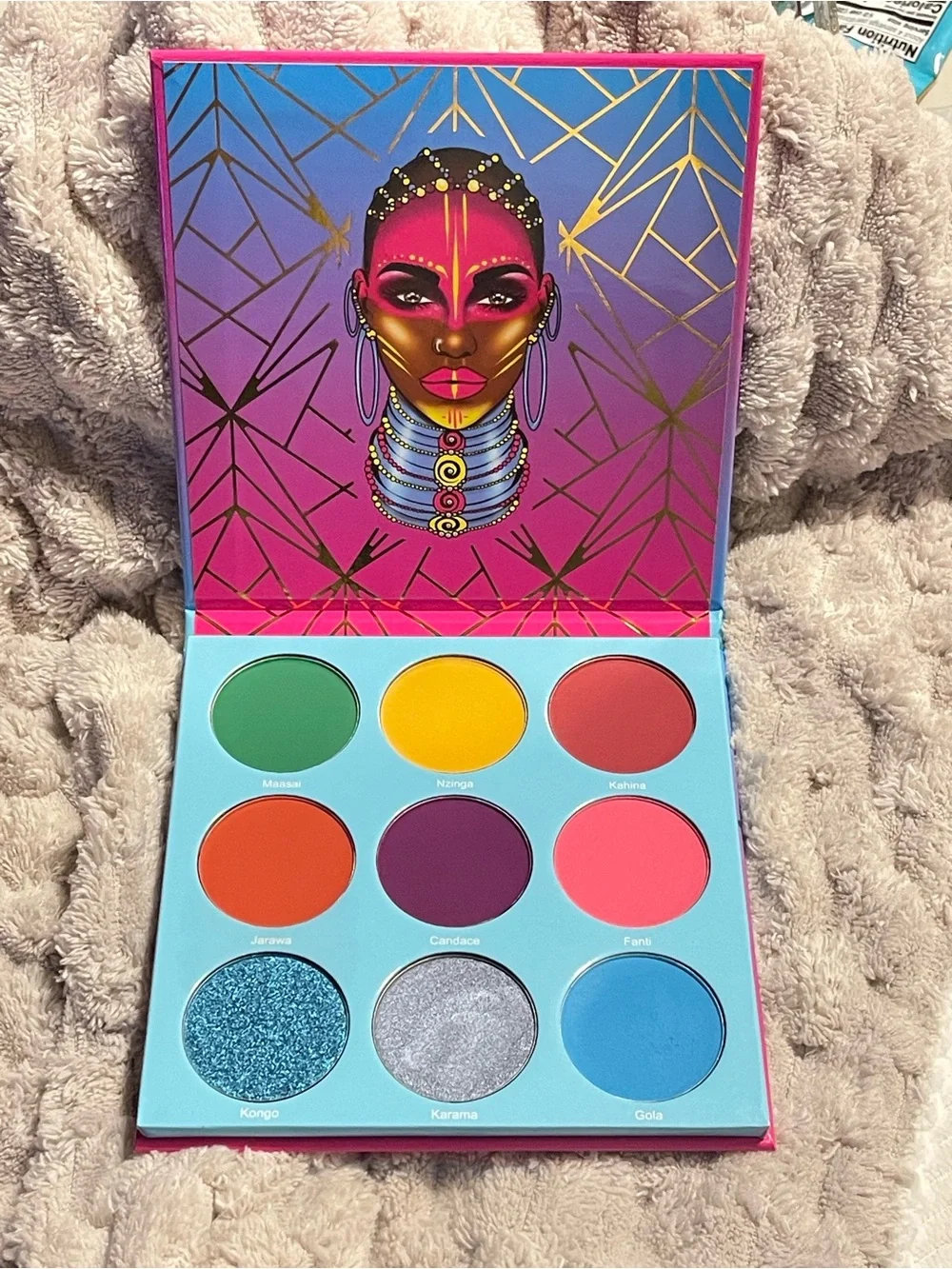 Juvia's Place Warrior III Eyeshadow Palette - Pink, Gold, Blue